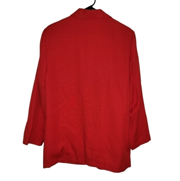 Sag harbor size 14 button closure red blazer gold buttons with cool design - Picture 6 of 6